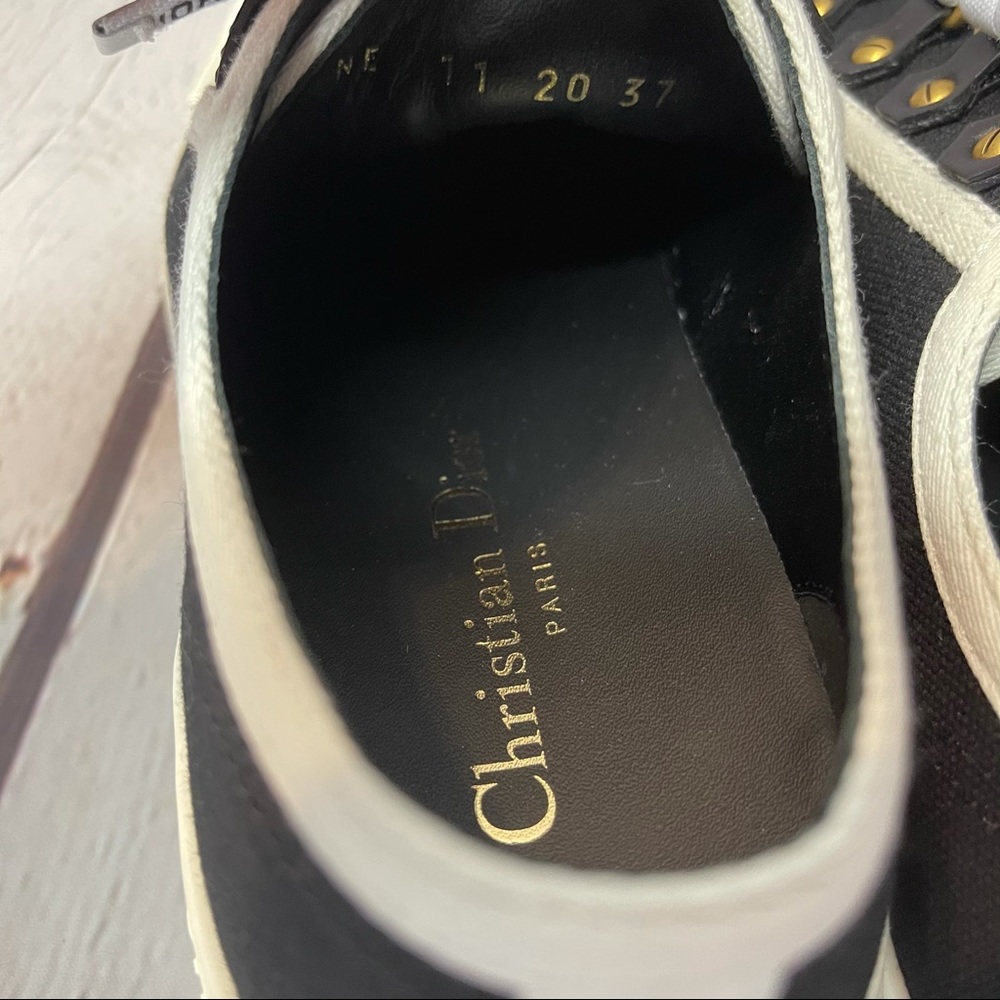 🔥 Christian Dior Walk N Dior black sneakers size 37 - Picture 10 of 13